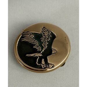 Bronze Soaring Eagle Belt Buckle small by Rainbow Metals